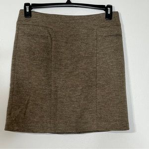 Ann Taylor Tan Wool Skirt